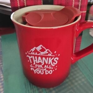 Appreciation Red Mug with Lid